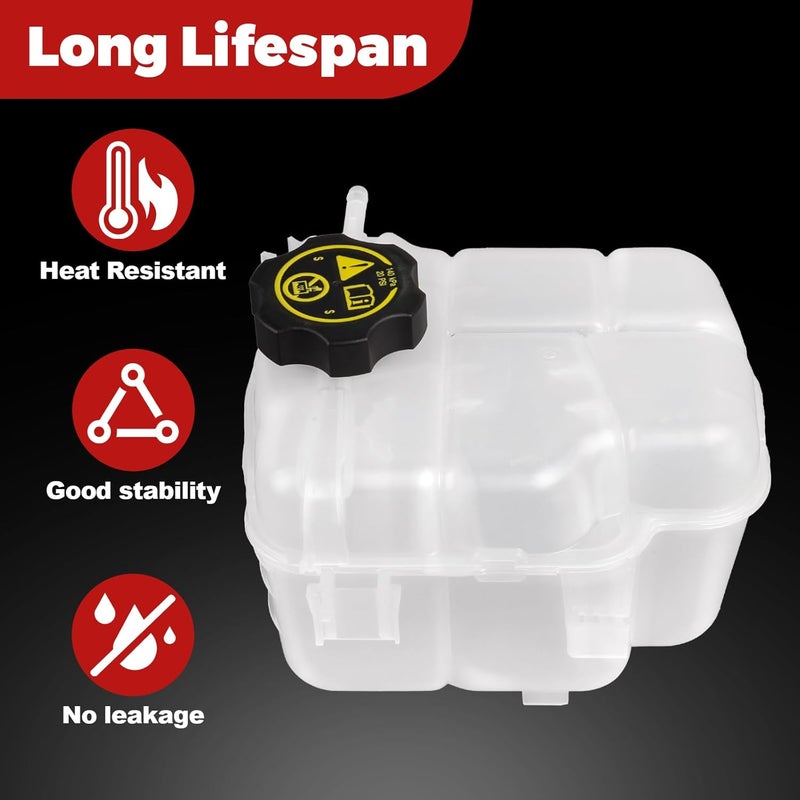 PYHAUTO Coolant Reservoir Tank with Cap Compatible with Cascada 2016-2018, Verano 2012-2017, Cruze 2010-2016, Orlando 2012-2014 Replace 603-383 13505353 13393368 - Image 5